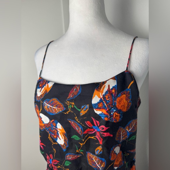 ❌SOLD❌Derek Lam 10 Crosby Floral Camisole Flounce Twist Slip Mini Dress - Picture 4 of 10